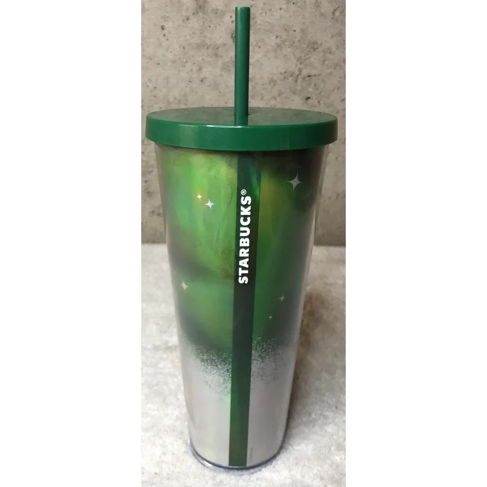 Starbucks For Life 2021 Limited Edition Green Tumbler Original Straw Christmas